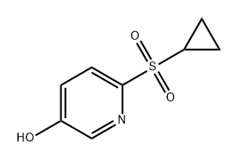 3-Pyridinol, 6-(cyclopropylsulfonyl)- Struktur