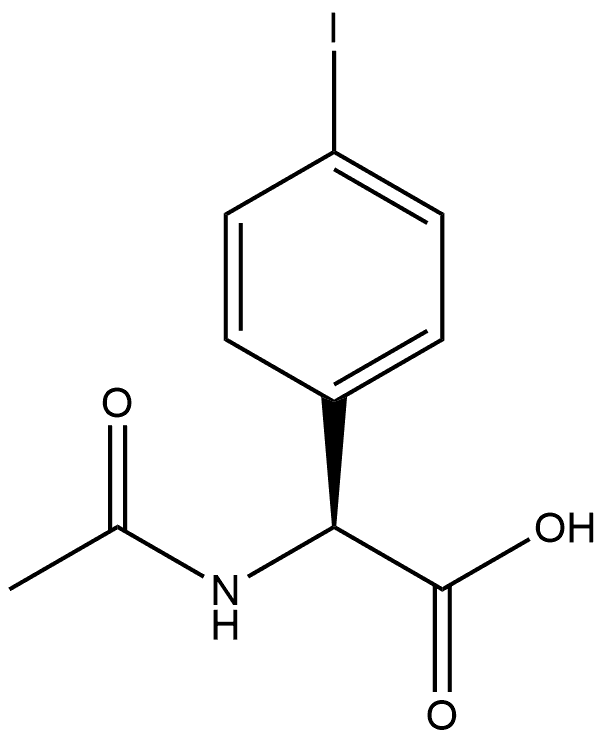 N-AC-S-4-碘苯甘氨酸, 114825-92-2, 结构式