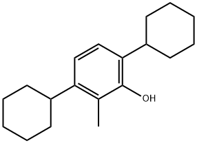 Phenol, 3,6-dicyclohexyl-2-methyl- Structure