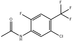 N-[5-氯-2-氟-4-(三氟甲基)苯基]乙酰胺, 114973-36-3, 结构式