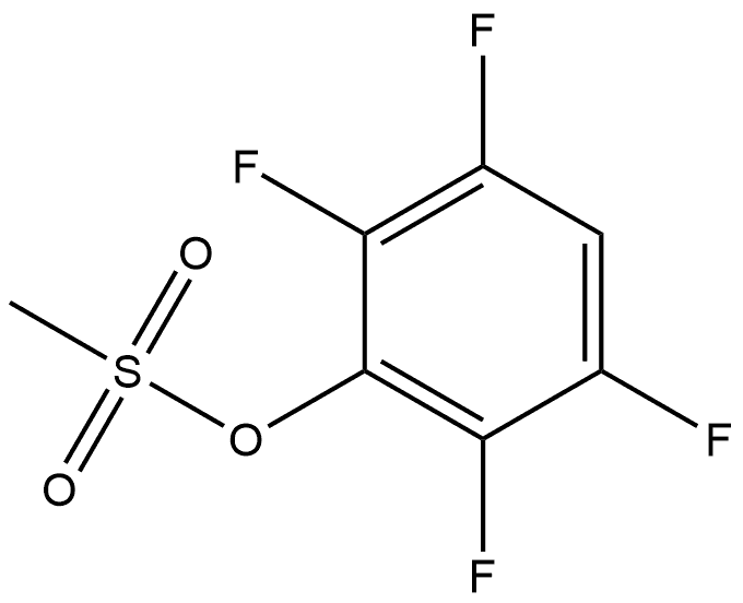 Phenol, 2,3,5,6-tetrafluoro-, 1-methanesulfonate Struktur