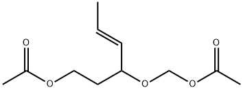 4-Hexen-1-ol, 3-[(acetyloxy)methoxy]-, acetate, (E)- (9CI)