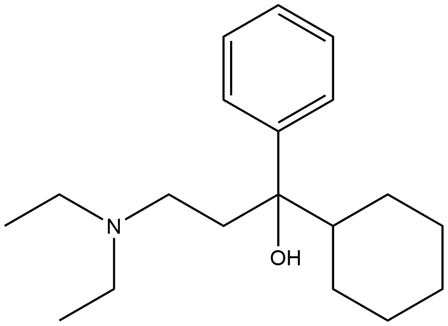 α-[2-(Diethylamino)ethyl]-α-phenylcyclohexanemethanol Struktur