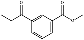 Benzoic acid, 3-(1-oxopropyl)-, methyl ester Struktur