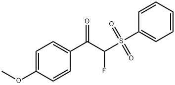 Ethanone, 2-fluoro-1-(4-methoxyphenyl)-2-(phenylsulfonyl)- Structure
