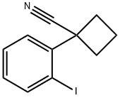 Cyclobutanecarbonitrile, 1-(2-iodophenyl)- Structure