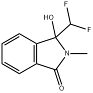 3-(DIFLUOROMETHYL)-3-HYDROXY-2-METHYLISOINDOLIN-1-ONE 结构式