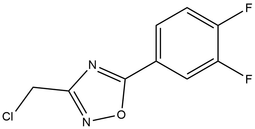 3-(Chloromethyl)-5-(3,4-difluorophenyl)-1,2,4-oxadiazole Struktur