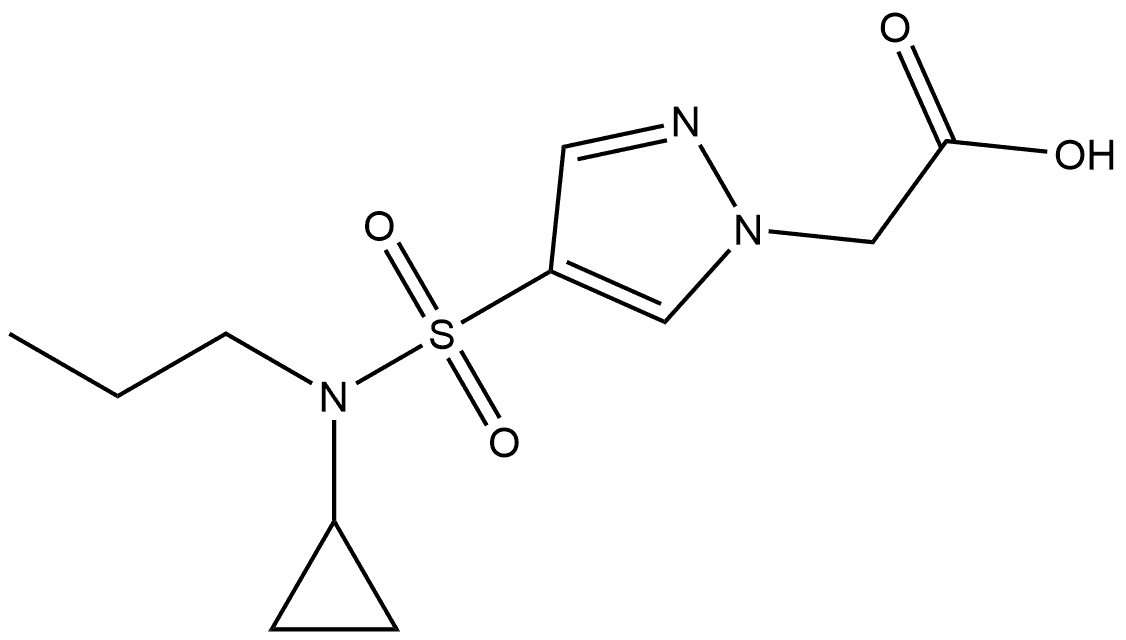 1153288-92-6 2-{4-[cyclopropyl(propyl)sulfamoyl]-1H-pyrazol-1-yl}acetic acid