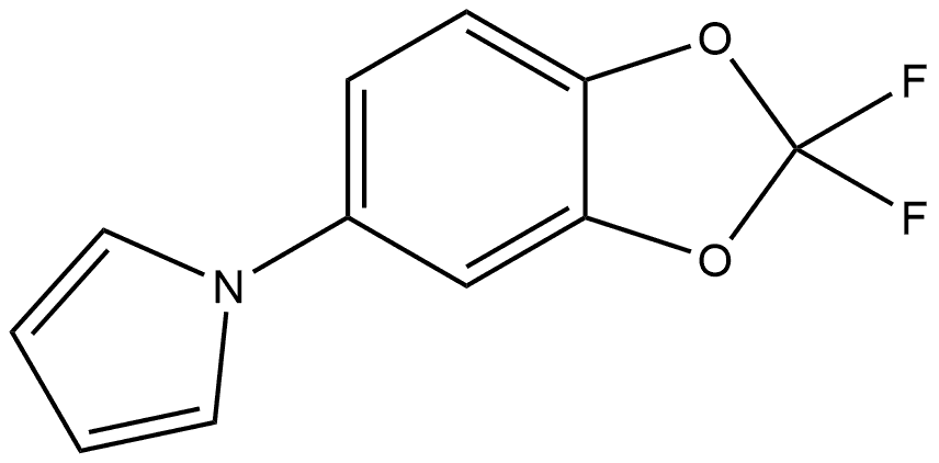 1-(2,2-Difluoro-1,3-benzodioxol-5-yl)-1H-pyrrole Struktur