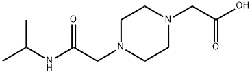 1-哌嗪乙酸,4-[2-[(1-甲基乙基)氨基]-2-氧代乙基]- 结构式