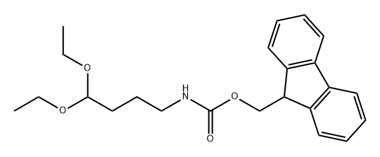 (9H-芴-9-基)甲基(4,4-二乙氧基丁基)氨基甲酸酯,1154759-58-6,结构式
