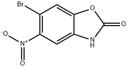 2(3H)-Benzoxazolone, 6-bromo-5-nitro- Structure