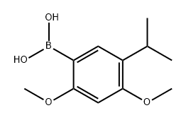 Boronic acid, B-[2,4-dimethoxy-5-(1-methylethyl)phenyl]- Struktur