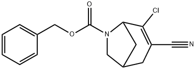6-Azabicyclo[3.2.1]oct-3-ene-6-carboxylic acid, 4-chloro-3-cyano-, phenylmethyl ester,115545-79-4,结构式