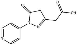 2-[5-氧代-1-(4-吡啶基)-4,5-二氢-3-吡唑基]乙酸, 1155573-01-5, 结构式