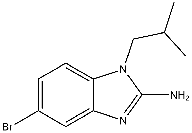 5-Bromo-1-(2-methylpropyl)-1H-benzimidazol-2-amine Structure