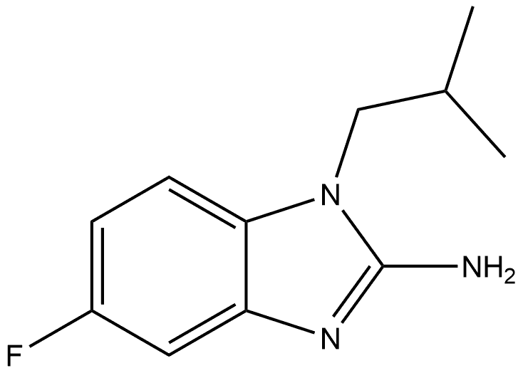 5-Fluoro-1-(2-methylpropyl)-1H-benzimidazol-2-amine Structure