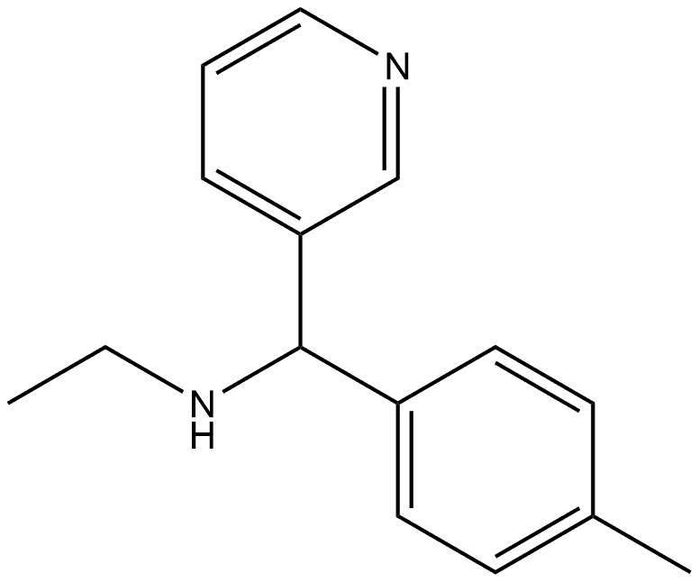 ethyl[(4-methylphenyl)(pyridin-3-yl)methyl]amine Structure