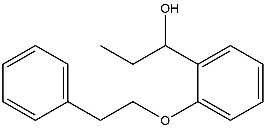 α-Ethyl-2-(2-phenylethoxy)benzenemethanol Structure