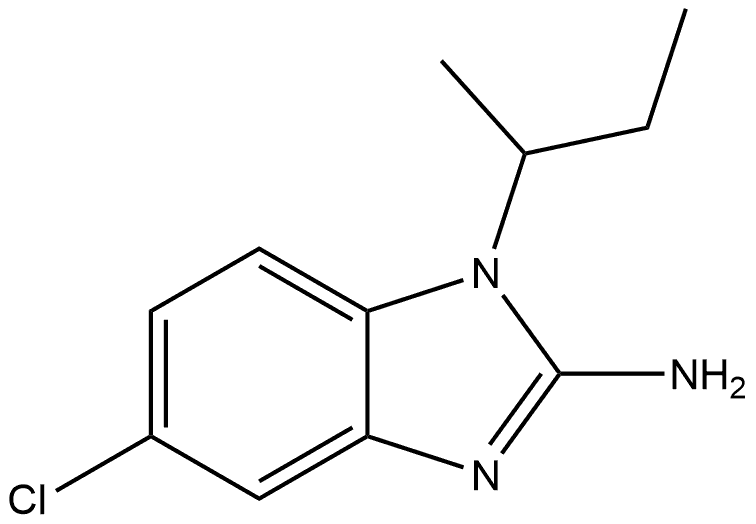 5-Chloro-1-(1-methylpropyl)-1H-benzimidazol-2-amine Structure