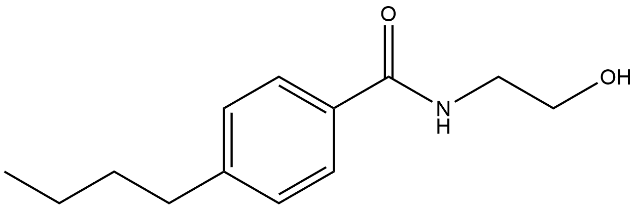 4-Butyl-N-(2-hydroxyethyl)benzamide Structure