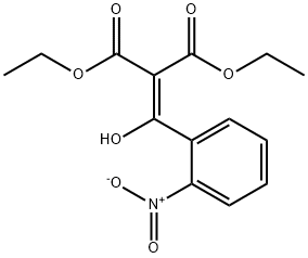 Propanedioic acid, 2-[hydroxy(2-nitrophenyl)methylene]-, 1,3-diethyl ester Structure