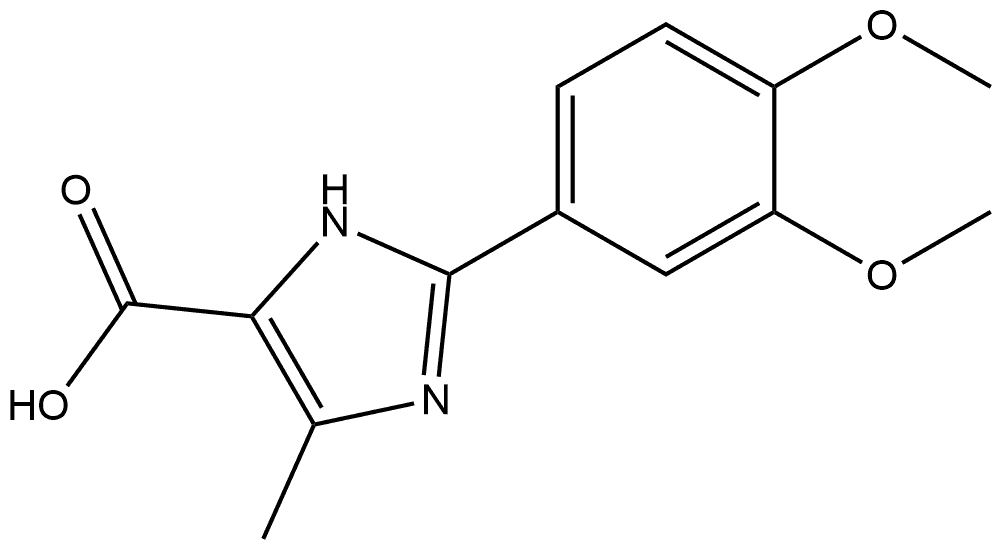 2-(3,4-Dimethoxyphenyl)-5-methyl-1H-imidazole-4-carboxylic Acid Structure