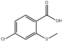 4-Chloro-2-(methylthio)benzoic acid Struktur