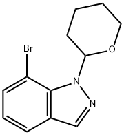 7-溴-1-(四氢2H-吡喃-2-基)-1H-吲唑 结构式