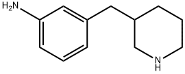 Benzenamine, 3-(3-piperidinylmethyl)- Structure