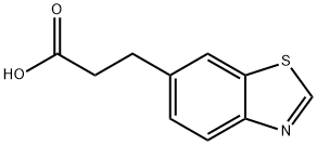 3-(1,3-benzothiazol-6-yl)propanoic acid Structure