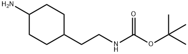 Carbamic acid, N-[2-(4-aminocyclohexyl)ethyl]-, 1,1-dimethylethyl ester 结构式