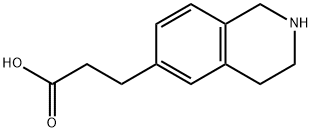6-Isoquinolinepropanoic acid, 1,2,3,4-tetrahydro- Struktur