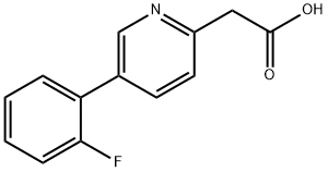 2-(5-(2-Fluorophenyl)pyridin-2-yl)acetic acid 结构式