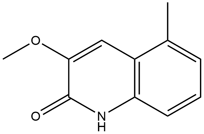 3-甲氧基-5-甲基喹啉-2(1H)-酮,1159706-58-7,结构式