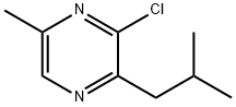 Pyrazine, 3-chloro-5-methyl-2-(2-methylpropyl)- Structure