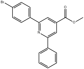 JR-9114, Methyl 2-(4-bromophenyl)-6-phenylpyridine-4-carboxylate, 97% Structure