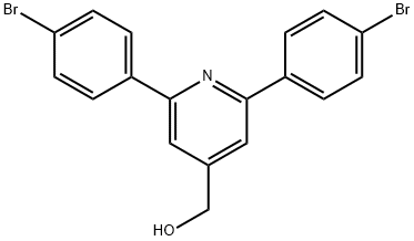 JR-9146, (2,6-Bis(4-bromophenyl)pyridin-4-yl)methanol, 97% Struktur