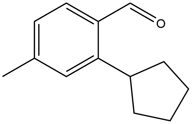 2-Cyclopentyl-4-methylbenzaldehyde Structure
