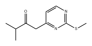2-Butanone, 3-methyl-1-[2-(methylthio)-4-pyrimidinyl]- Struktur