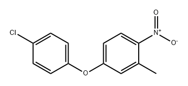 Benzene, 4-(4-chlorophenoxy)-2-methyl-1-nitro- Structure