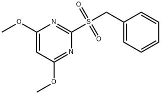 Pyrimidine, 4,6-dimethoxy-2-[(phenylmethyl)sulfonyl]-