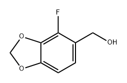 1,3-Benzodioxole-5-methanol, 4-fluoro- 结构式