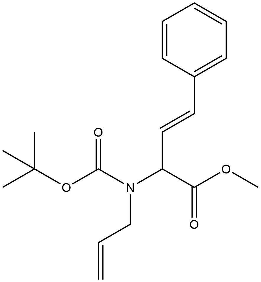 3-Butenoic acid, 2-[[(1,1-dimethylethoxy)carbonyl]-2-propen-1-ylamino]-4-phenyl-, methyl ester, (3E)-