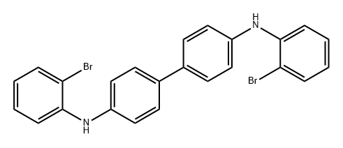 [1,1'-Biphenyl]-4,4'-diamine, N4,N4'-bis(2-bromophenyl)- Structure