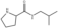 2-Pyrrolidinecarboxamide, N-(2-methylpropyl)- 结构式