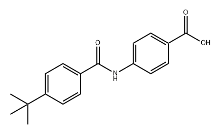 Benzoic acid, 4-[[4-(1,1-dimethylethyl)benzoyl]amino]- 结构式