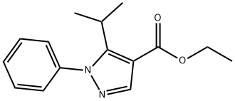 1H-Pyrazole-4-carboxylic acid, 5-(1-methylethyl)-1-phenyl-, ethyl ester