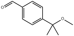 Benzaldehyde, 4-(1-methoxy-1-methylethyl)- Struktur